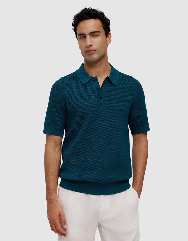 Trenery - Cotton Texture Knit Polo