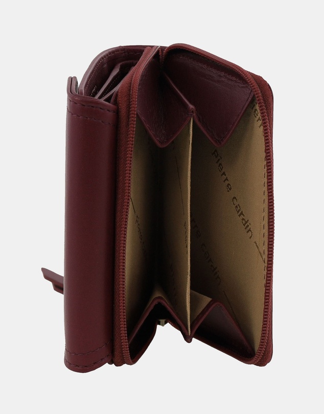Pierre Cardin - Pierre Cardin Ladies Leather Tri-Fold Tab Wallet