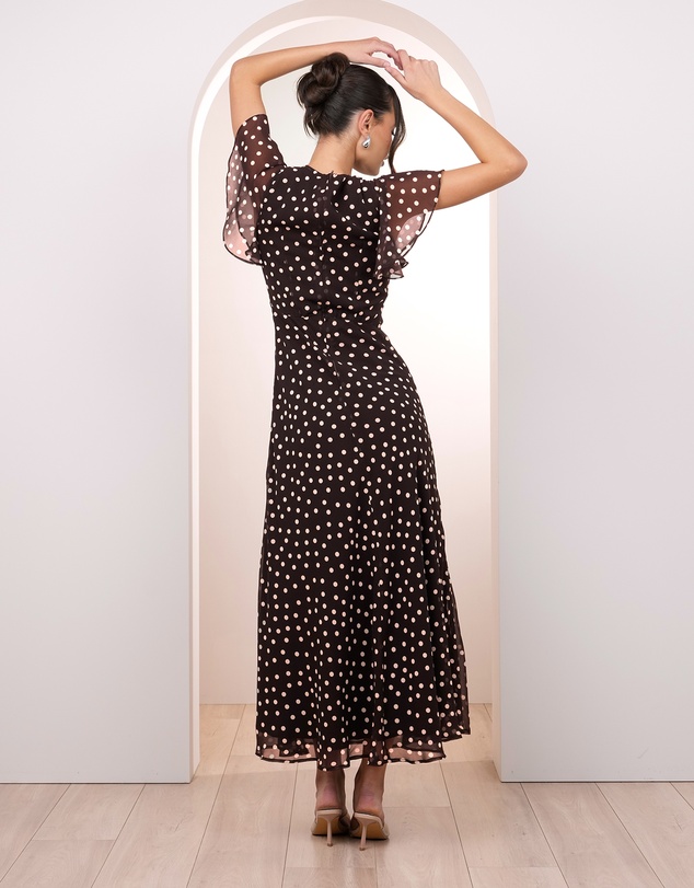 Pilgrim - Avery Flutter Sleeve Maxi