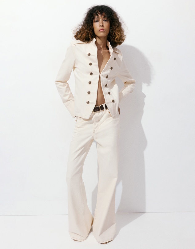 M.N.G - Fitted Jacket with Band Collar
