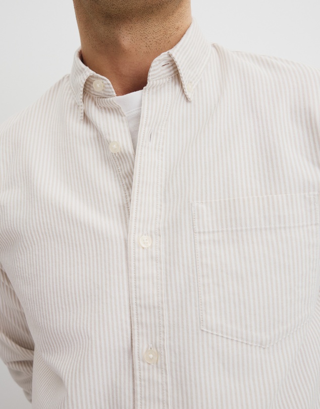 Country Road - Australian Good Earth Regular Fit Oxford Stripe Shirt