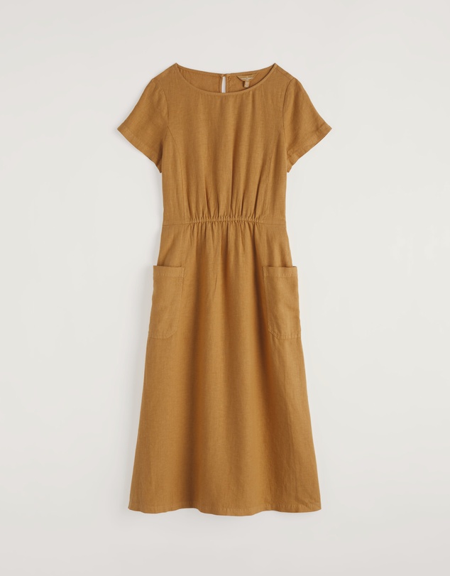 Seasalt - Haneth Waisted Linen Midi Dress