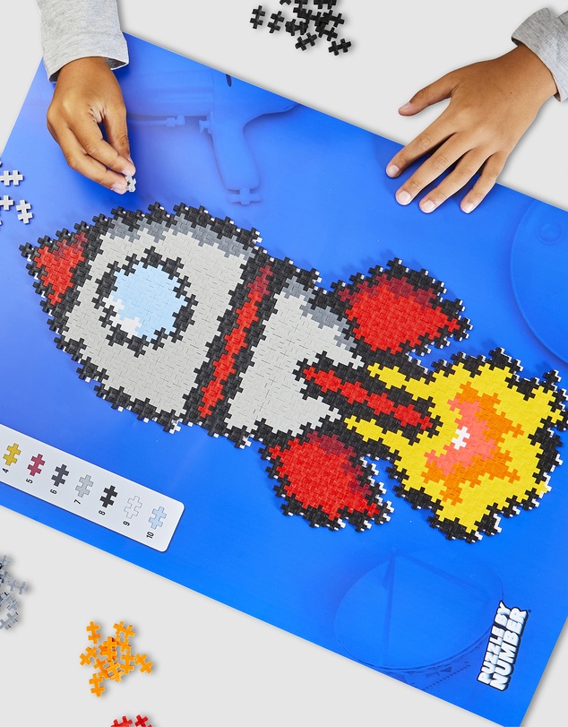Plus Plus - Puzzle by Number - Rocket 500pcs