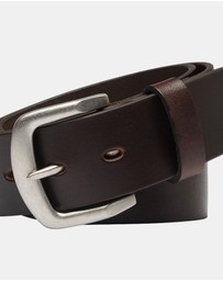 Buckle - Bushman. Australian Made Full Grain Natural Leather Belt. 38mm width.