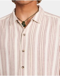 RVCA - Mens Beat Stripe Short Sleeve Shirt