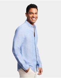 Brooksfield - Pin Stripe Linen Shirt