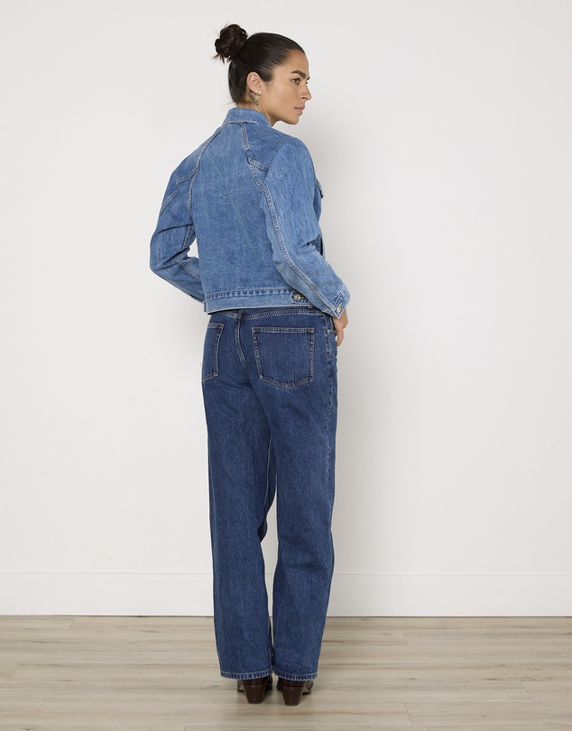 Cirkular - Pre-Loved - SLVRLAKE Silence Denim Jacket in Pacific