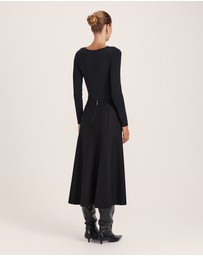 SABA - Karla Wool Panel Midi Skirt