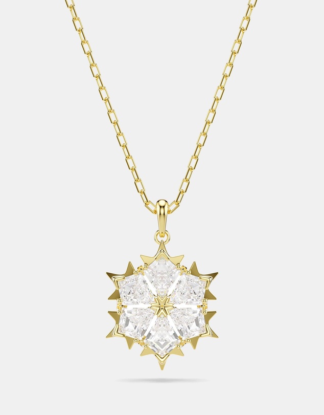 Swarovski - Magic Set, Set (2), Mixed Cuts, Snowflake, White, 18K Gold Finish