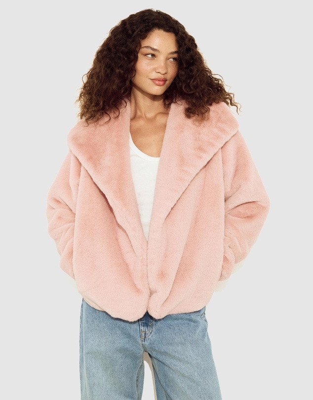 MINKPINK - Sigrid Faux Fur Coat