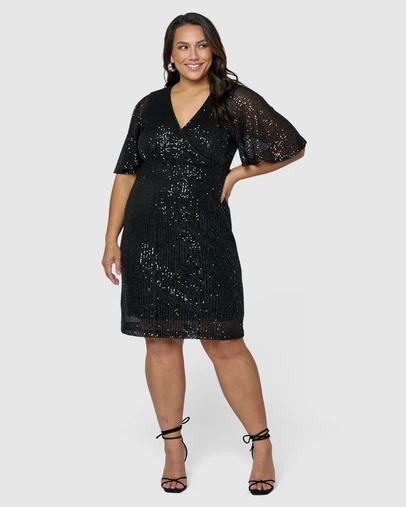 Pink Dusk by Curve Project - Tales from the Bar Sequin Mini Dress