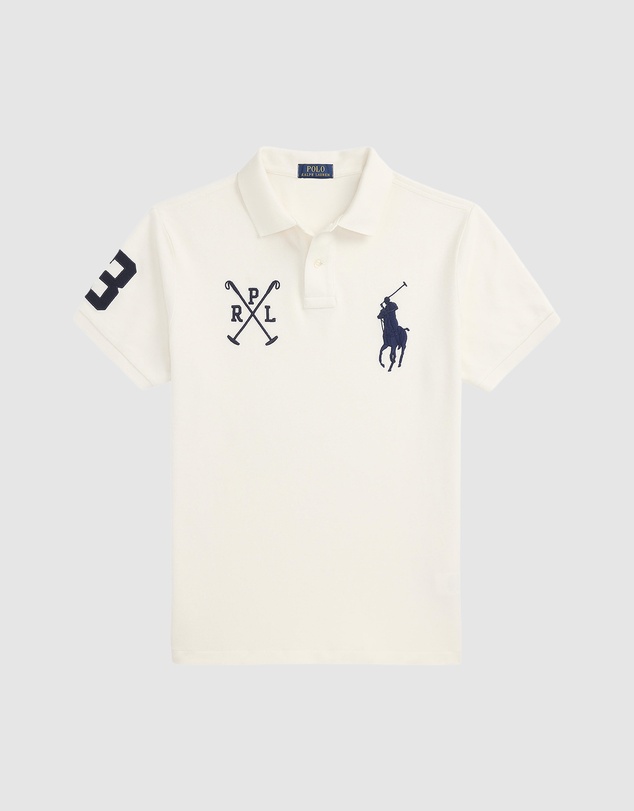Polo Ralph Lauren - Custom Slim Fit Big Pony Mesh Polo Shirt