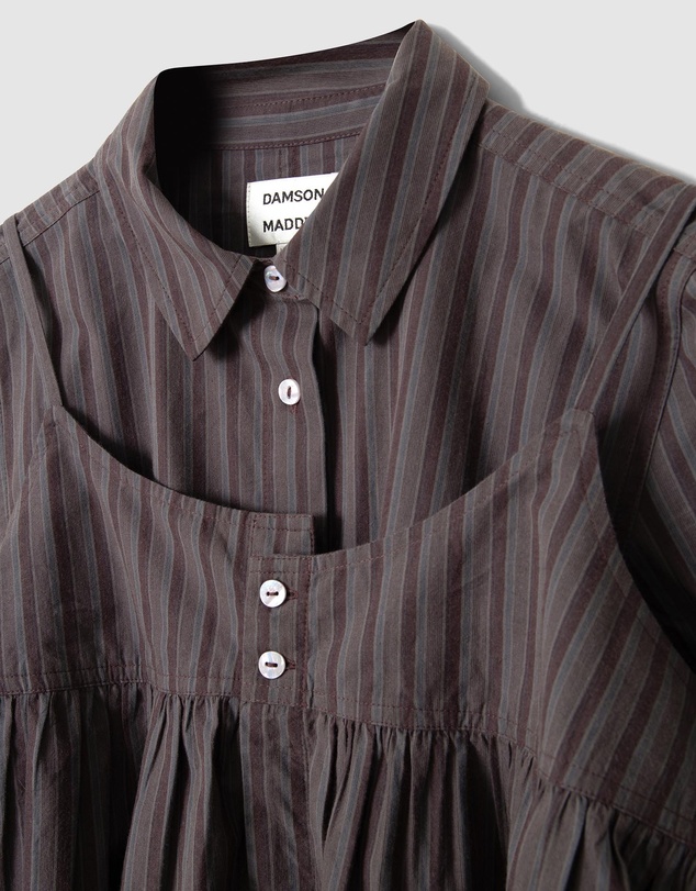 Damson Madder - Indie Double Layer Shirt With Cami