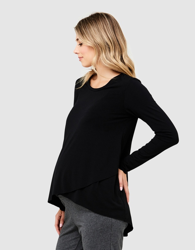 Ripe Maternity - Raw Edge Nursing Top