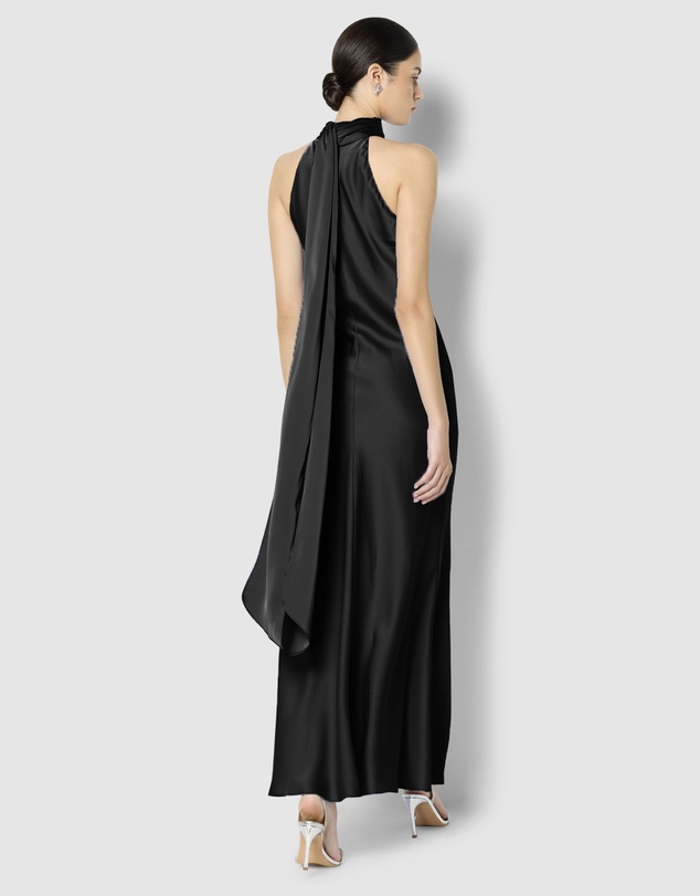 Montique - Azalea Satin Maxi Dress