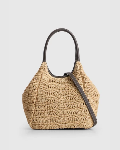 Evity - Camile Raffia Shopper Bag