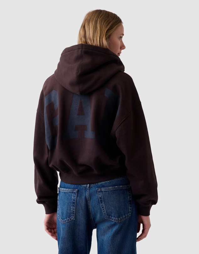 GAP - VintageSoft Logo Cropped PO Hoodie