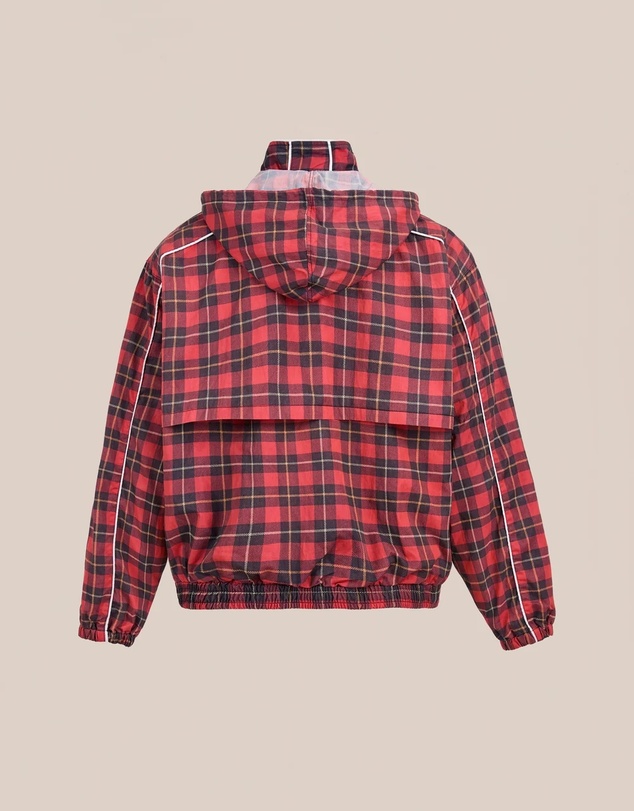 Found - Red Plaid Track Jacket