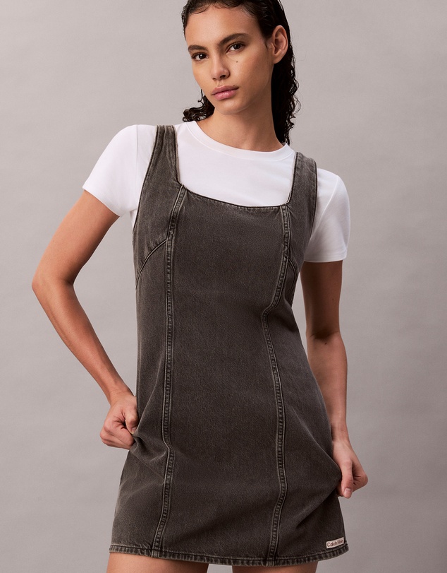Calvin Klein Jeans - Denim Scoopneck Mini Dress
