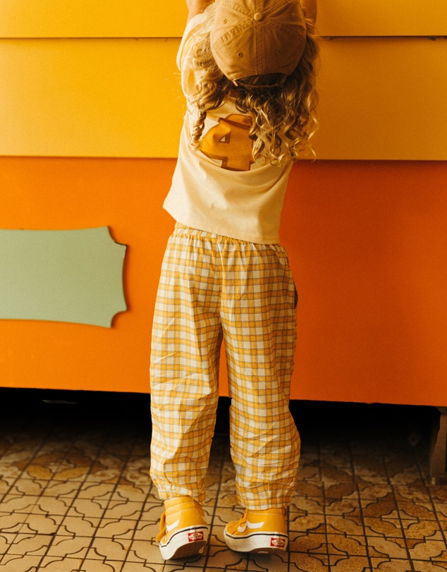 Banabae - Rad Kid Barrel Leg Pant - Check