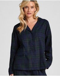 Hunkemoller - Long Sleeve Flannel Twill Check Shirt