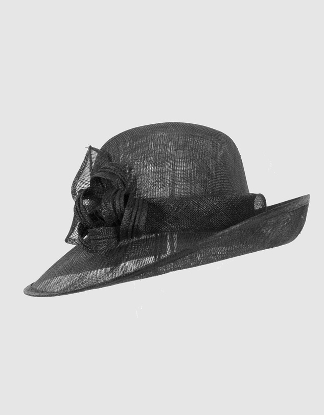 Max Alexander - Sinamay Black Fashion Hat