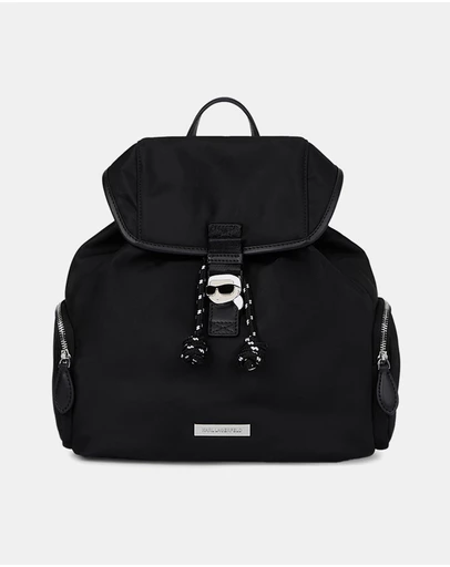 Karl Lagerfeld - Ikon Nylon Small Flap Backpack
