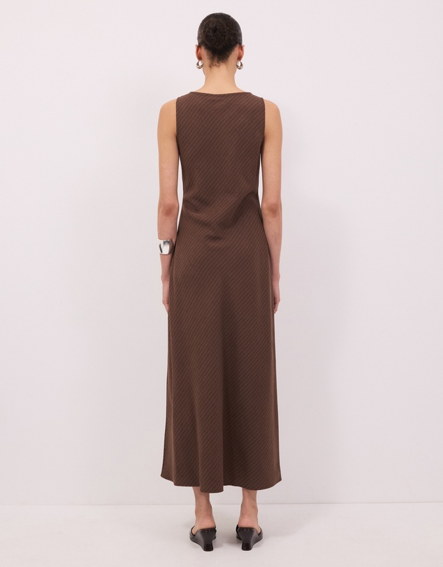 Calli - Andy Pinstripe Scoop Neck Dress