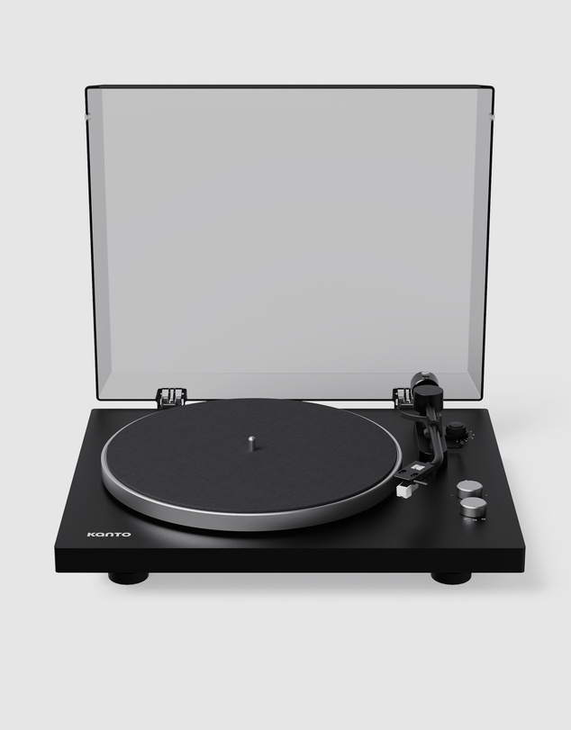 iWorld - Kanto OBI3 (2nd Gen) Turntable with Bluetooth 5.3, Preamp, and Pitch Control - Matte Black