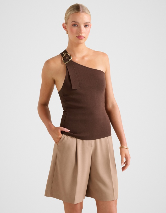 Forever New - Monroe Asymmetric Knitted Top