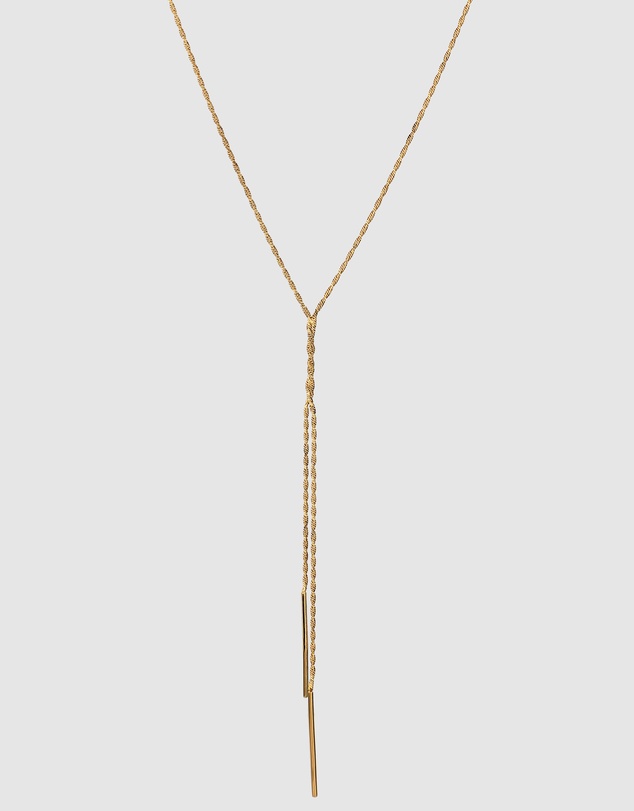 Elli Jewelry - Necklace Y-Chain 925 Sterling Silver Gold-Plated