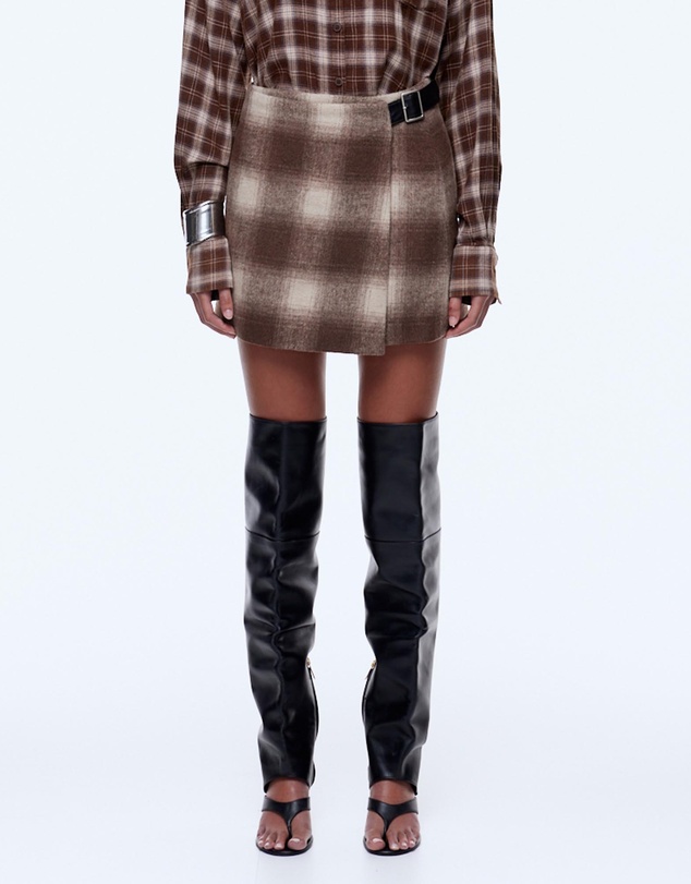 ENA PELLY - RTM x Ginger Check Mini Skirt