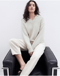 UNISON - Chunky V Neck Knit