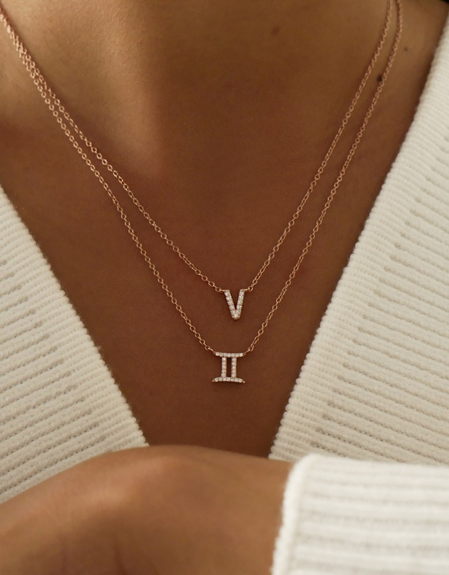 The Silver Collective - A-Z Letter Necklace - S