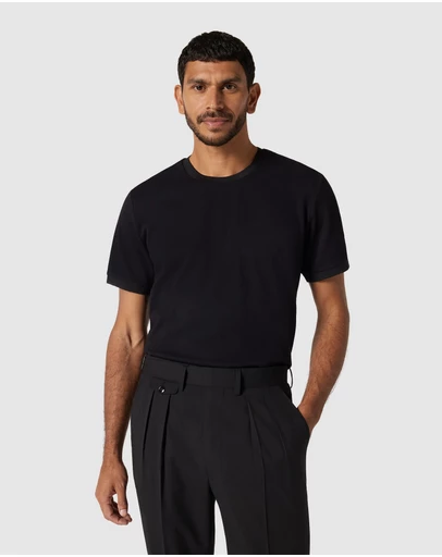 Politix - Slim Fit Jacquard Texture Tee