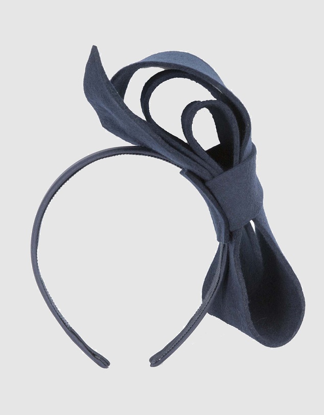 Max Alexander - Felt Navy Bow Fascinator