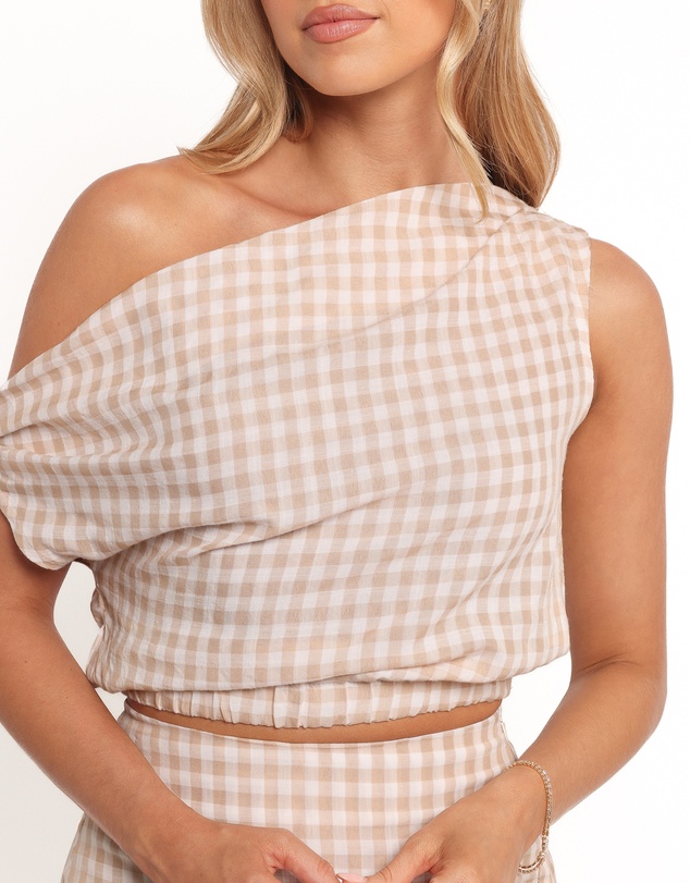 Petal & Pup - Elia Top - Beige Check
