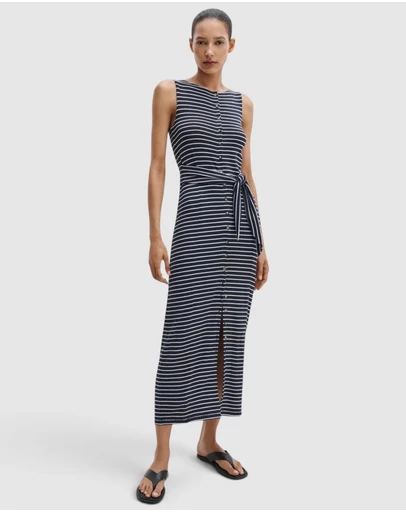 rag & bone - The Knit Button Tie Stripe Dress