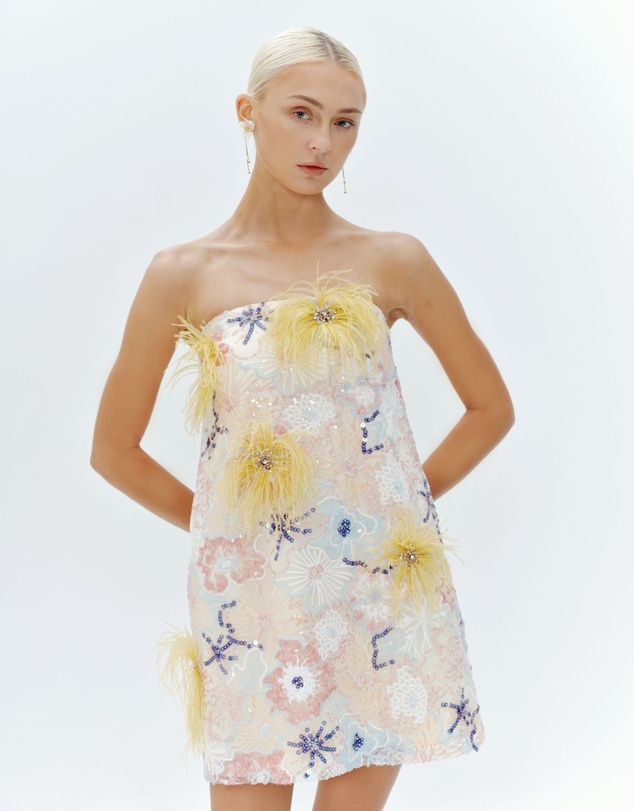 JUSTIN TONG - Jessica Strapless Mini Dress