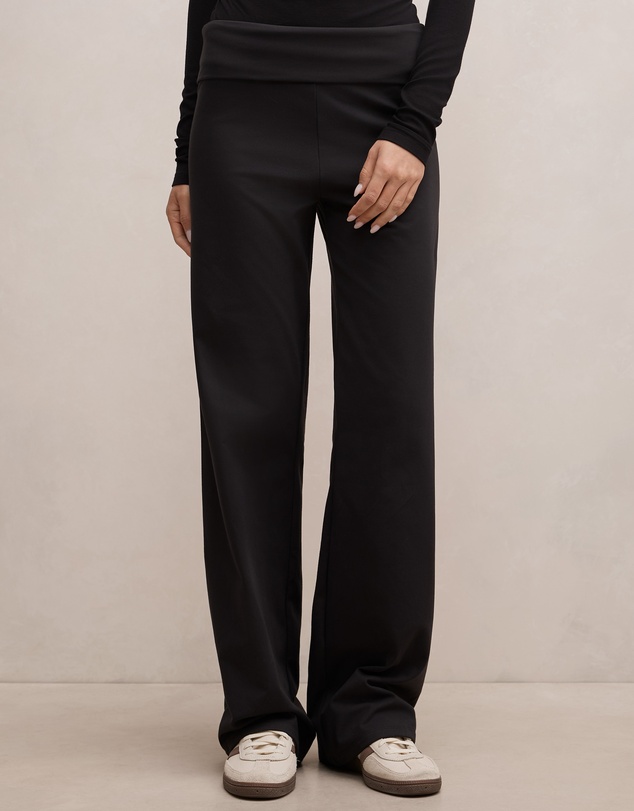 Forever New - Wren Fold Waist Wide Leg Pants