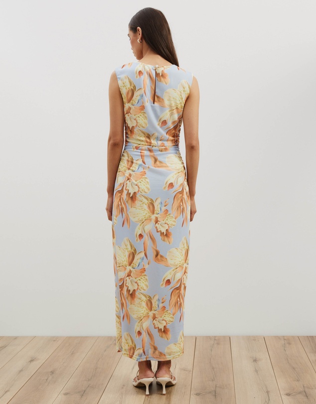 Atmos&Here - Priya Sleeveless Mesh Maxi Dress