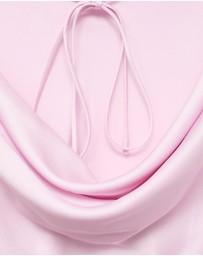 M.N.G - Satin Blouse With Draped Back