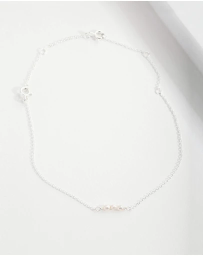 Lovisa - Sterling Silver Mini Pearl Bracelet