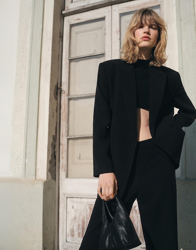 M.N.G - Straight Mid-Rise Suit Trousers