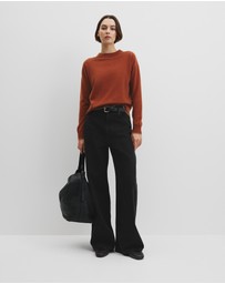 Country Road - Tipped Crew Neck Knit