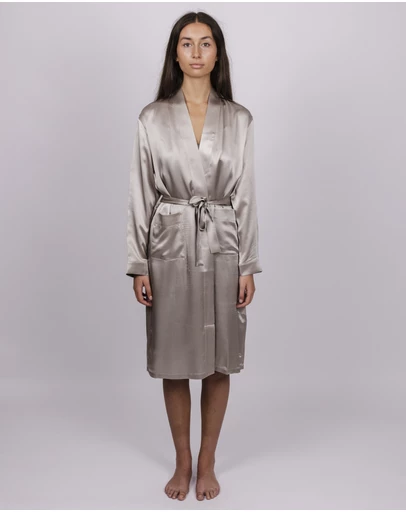 SILK MAGNOLIA - Silk Robe Dressing Gown
