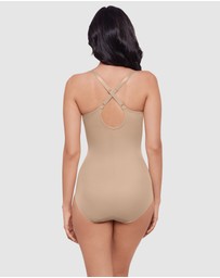 Miraclesuit Shapewear - Sexy Sheer Shaping Underwired Padded Bodysuit
