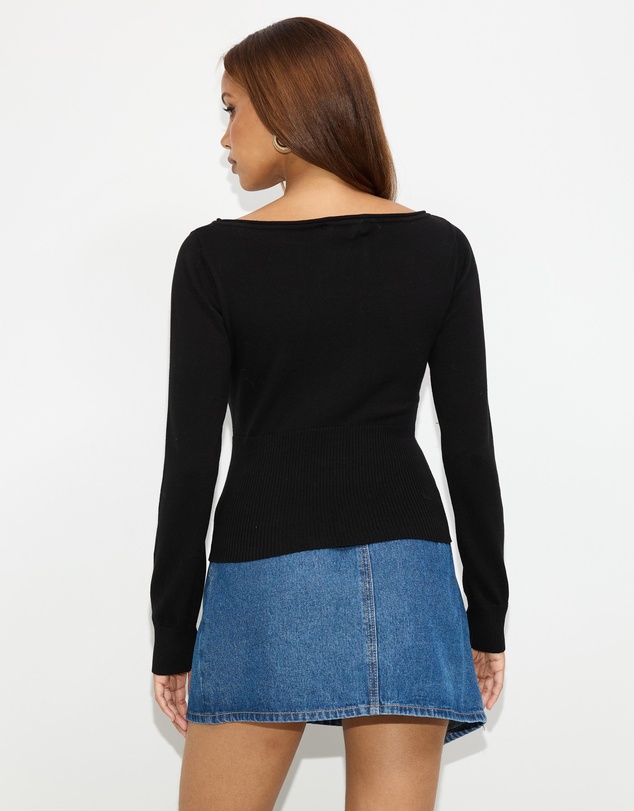 Dazie - Angel Knitted Long Sleeve Top