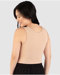 B Free Intimate Apparel - Cotton Chest Binder Crop Tank