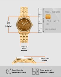 Michael Kors - Bryant Gold Tone Analogue Watch
